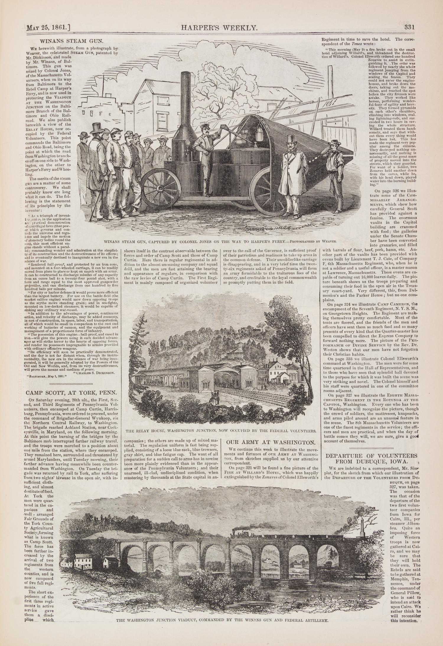 (CIVIL WAR, HARPER'S WEEKLY) NY, 1861-1865. Vols. V-IX. Full Civil War content. Profusely illustrated.