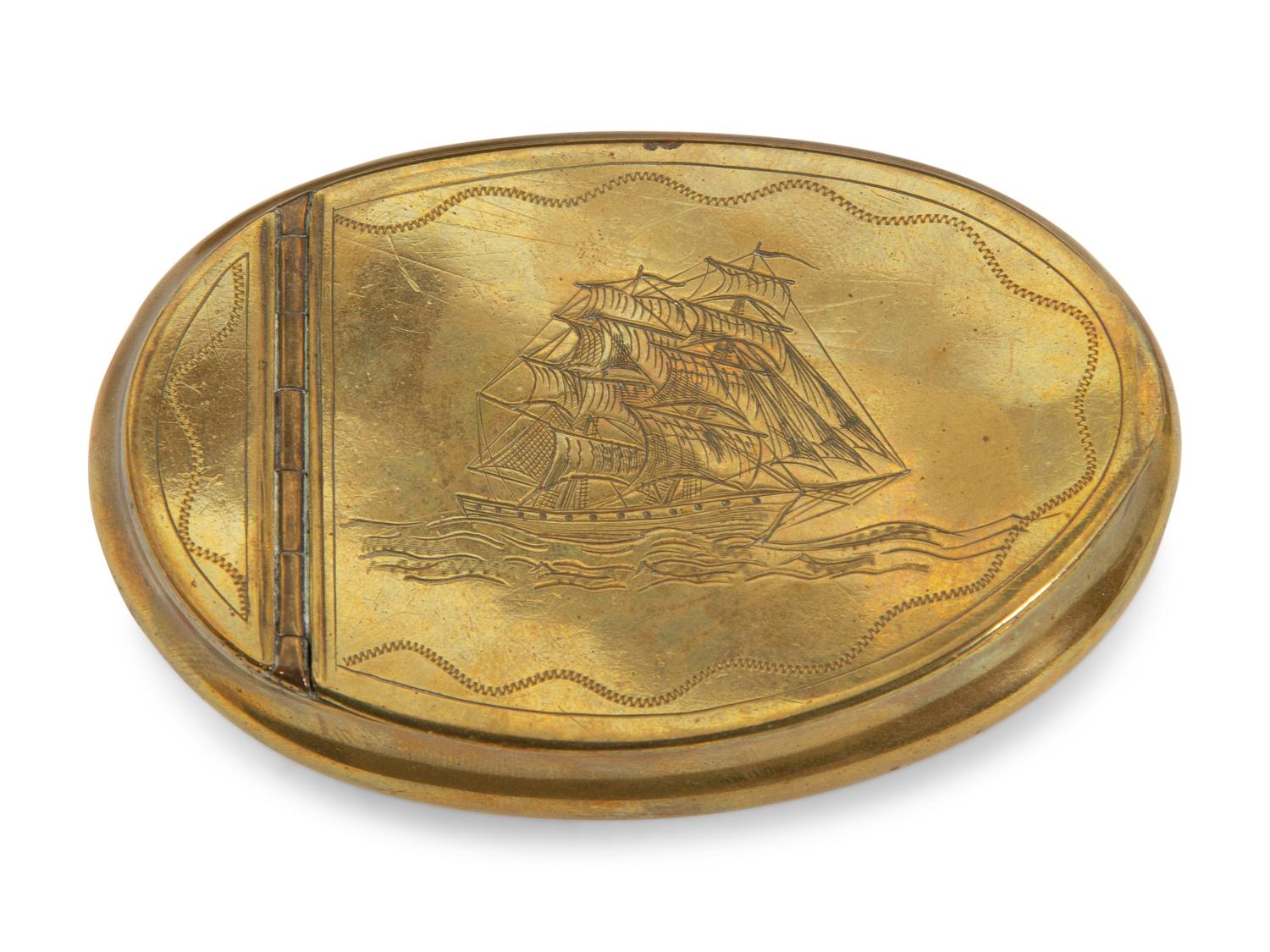 Five English Brass Boxes
