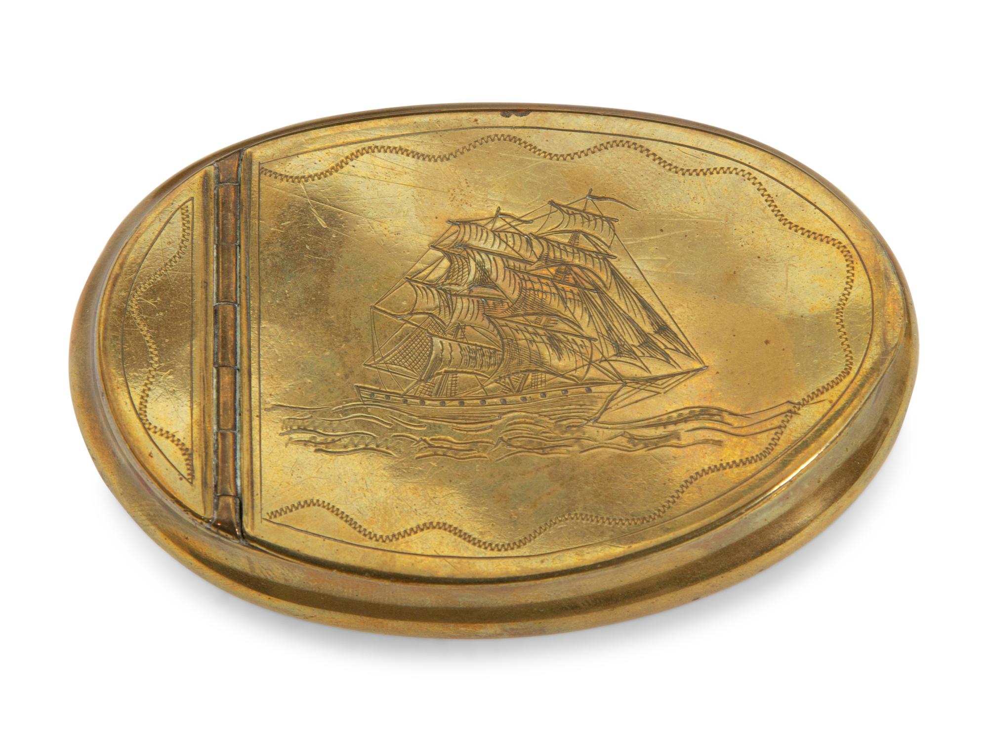 Five English Brass Boxes