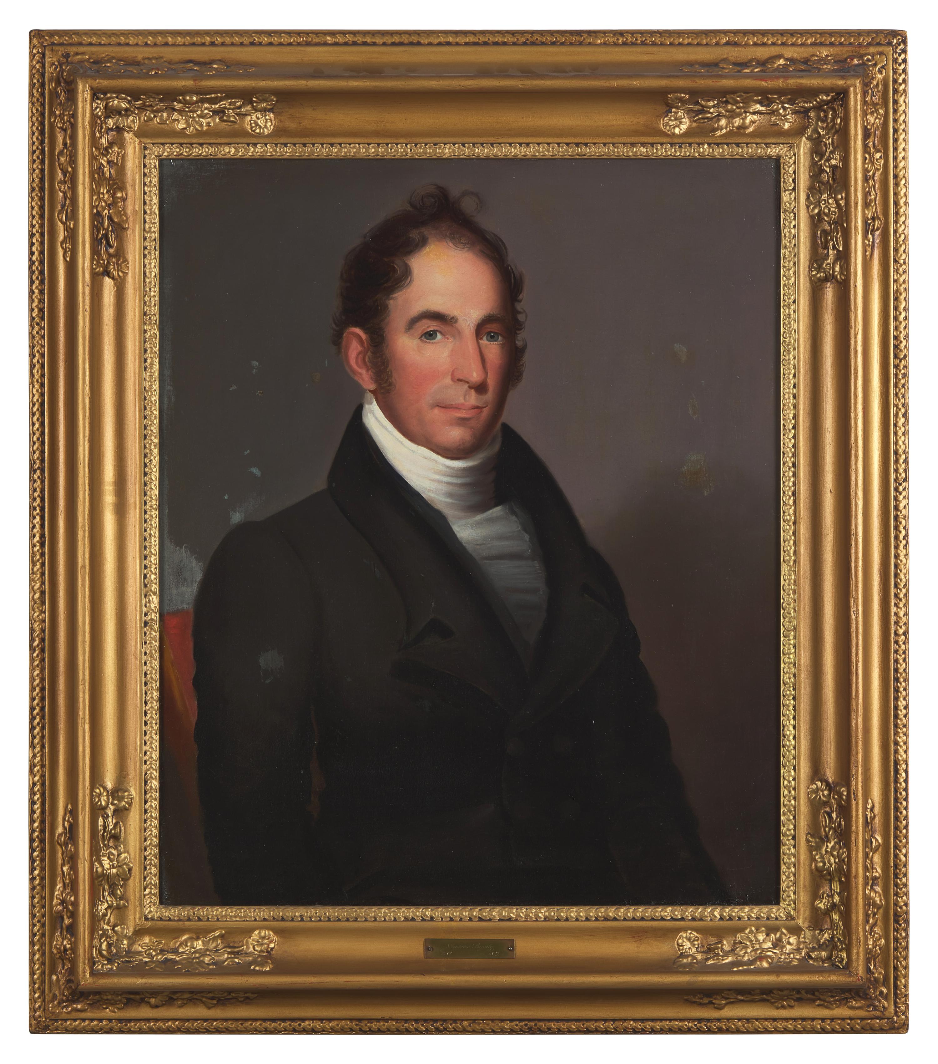 American School 19th Century, A Pair of Portraits: Mr. Andrew Byerly (1782-1827) and Mrs. Susan Wagner Byerly (1789-1857) of Philadelphia, Pennsylvania