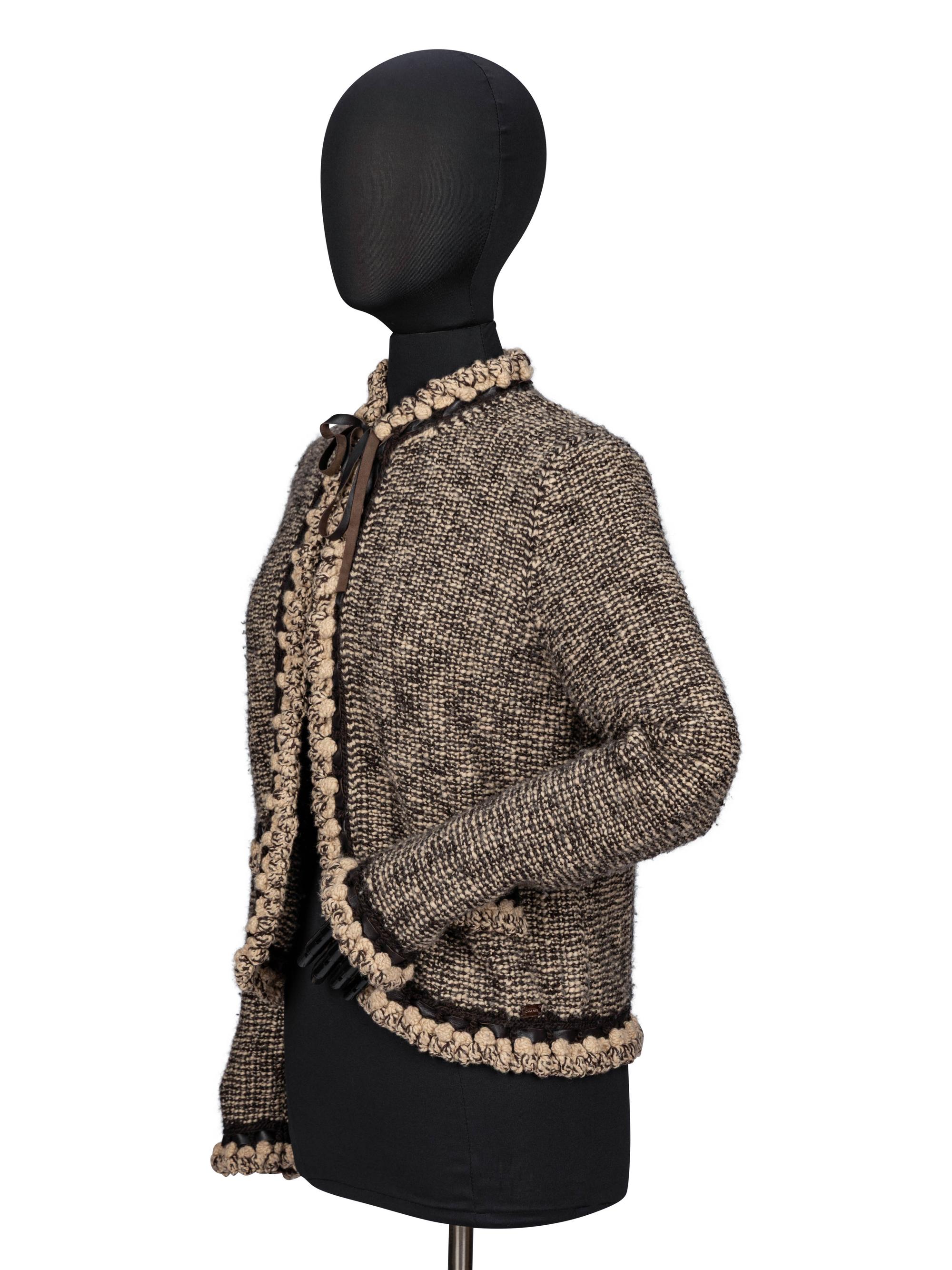 Chanel, Knit Cardigan with Matching Scarf