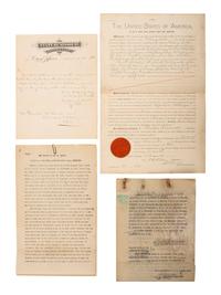 [NATIVE AMERICANS]. Documents involving Native American affairs and allotments.