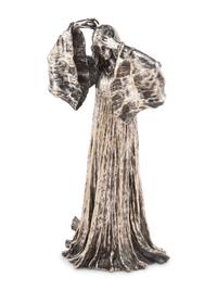 A Silvered Bronze Figure of Marguerite After Agathon Leonard