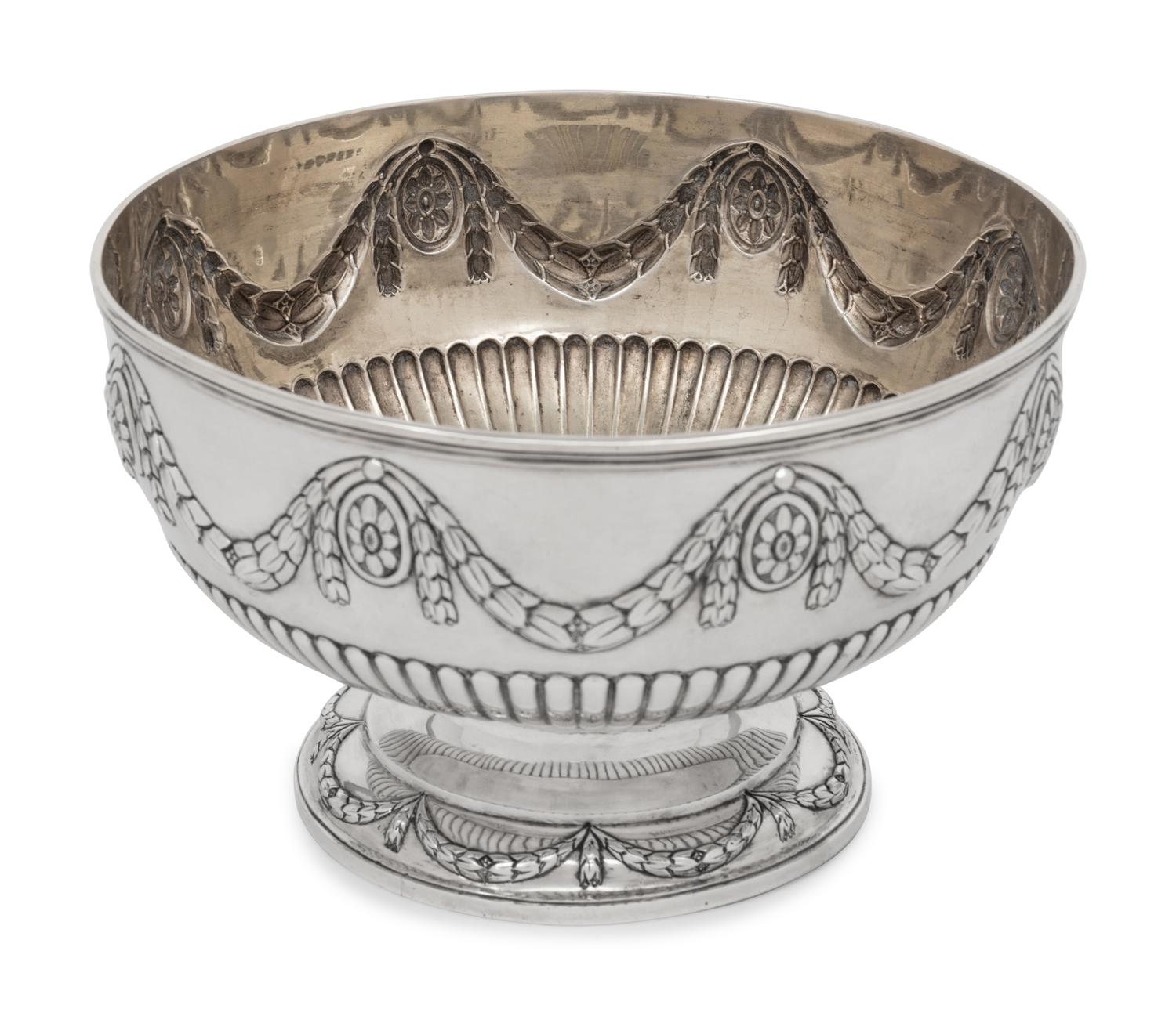 A Victorian Silver Centerpiece Bowl