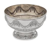 A Victorian Silver Centerpiece Bowl