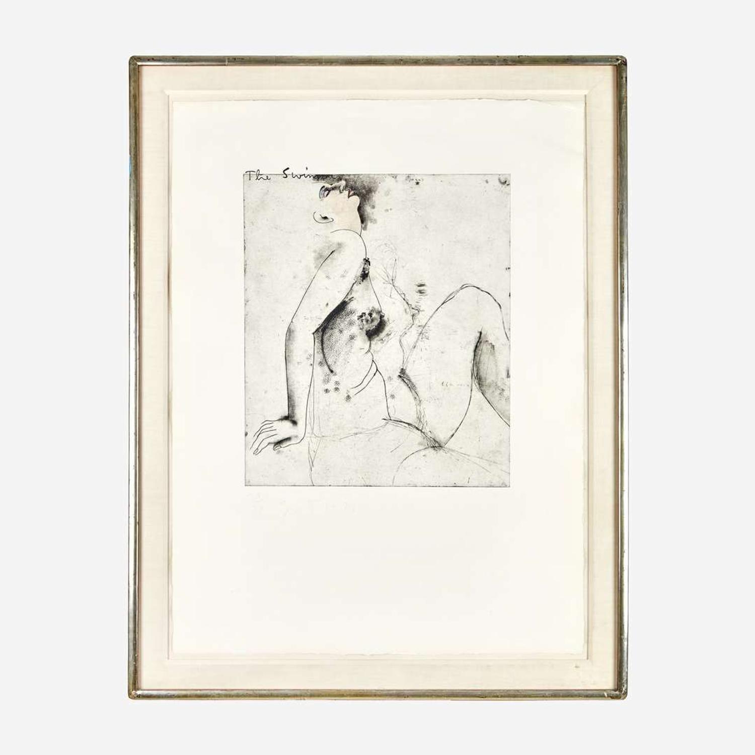 Jim Dine (American, B. 1935) The Swimmer (from Eight Sheets from an Undefined Novel)