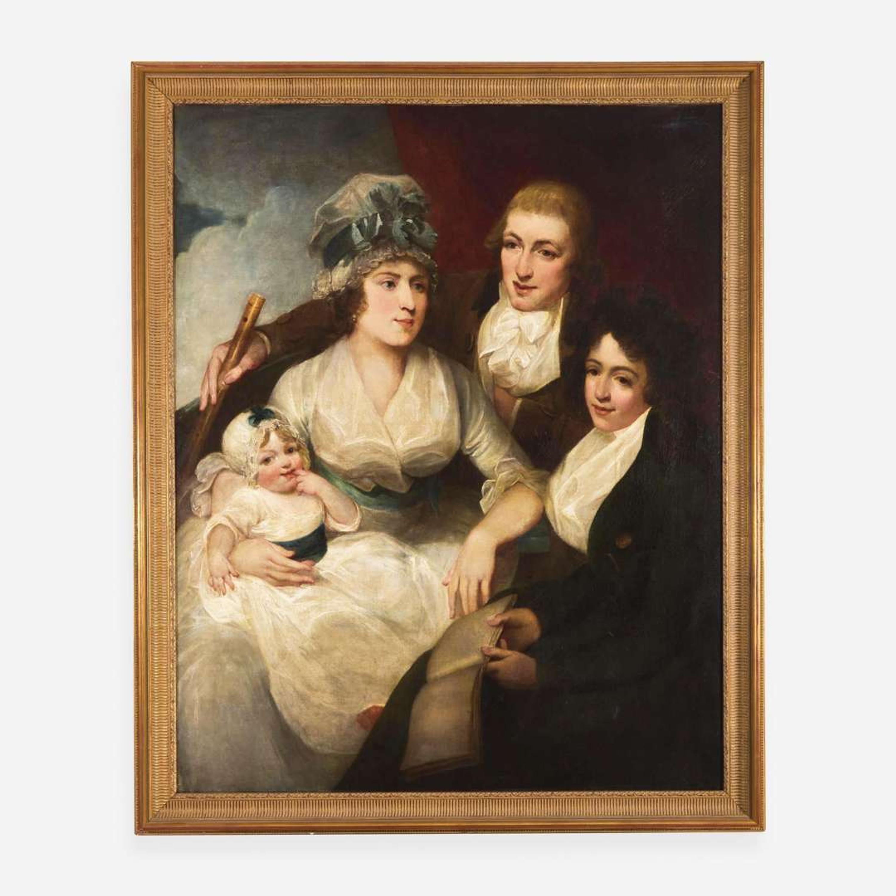 George Romney (British, 1734–1802) A Family Portrait, Three-Quarter-Length