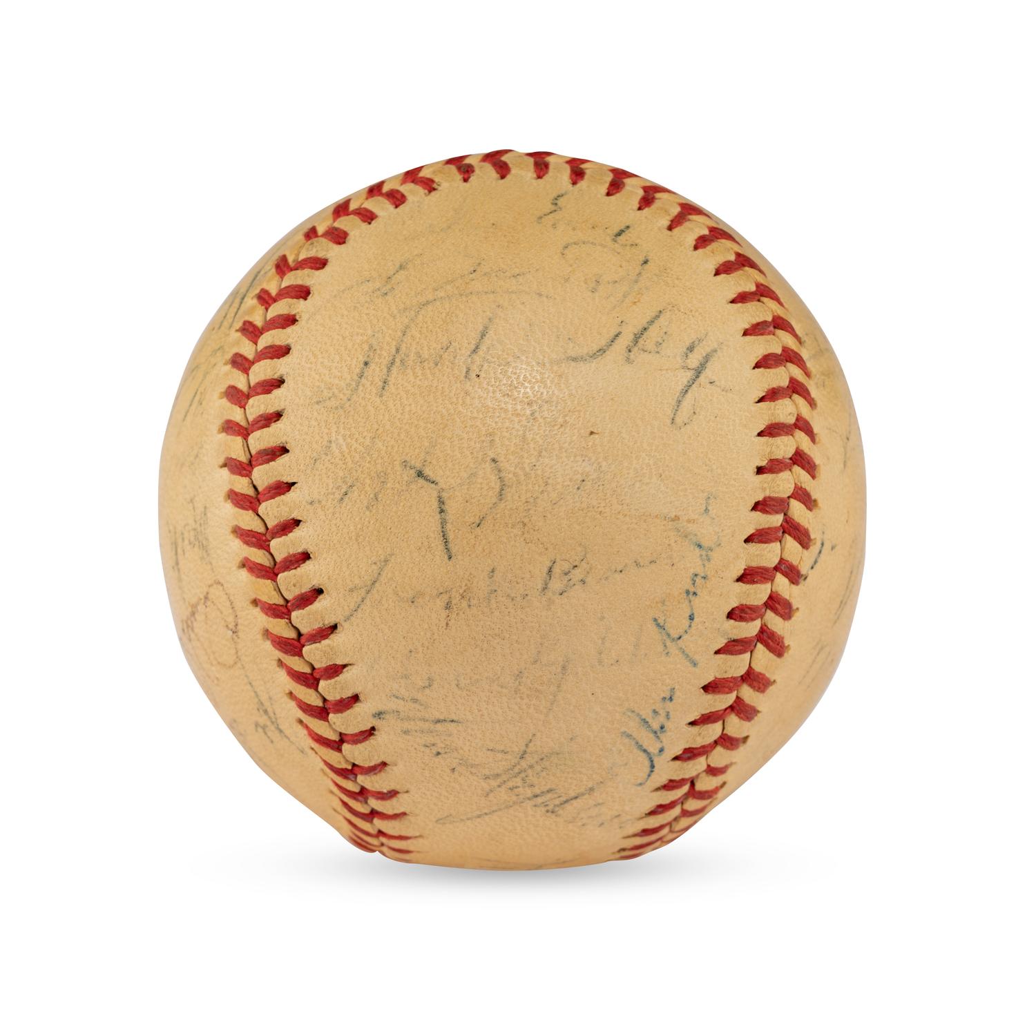 A 1947 St. Louis Browns Team Signed Autograph Baseball