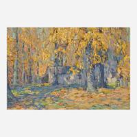 John Fulton Folinsbee (American, 1892–1972) Golden Afternoon (A Triptych)