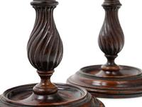 Three Pairs of English Candlesticks and a Brass Spittoon