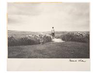 [KENNEDY, John F. (1917-1963)]. SHAW, Mark (1921-1969), photographer. Photograph of John F. Kennedy on the dunes near Hyannis Port. New York: 1961.