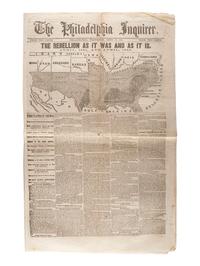 [CIVIL WAR]. A group of Civil War-era newspapers, comprising: