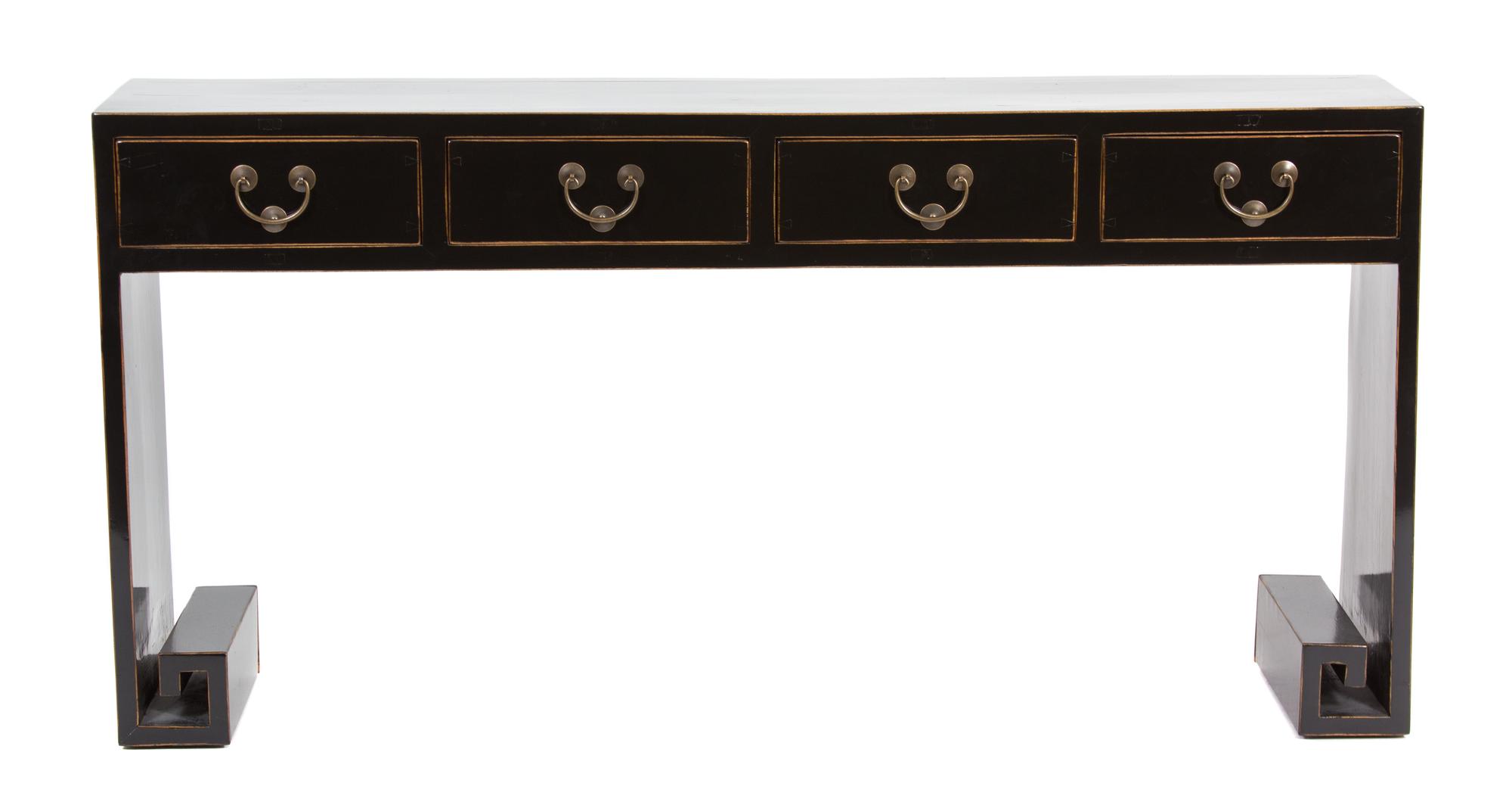 A Contemporary Chinese Lacquered Altar Table Height 36 x width 68 1/2 x depth 14 inches. — 20TH CENTURY