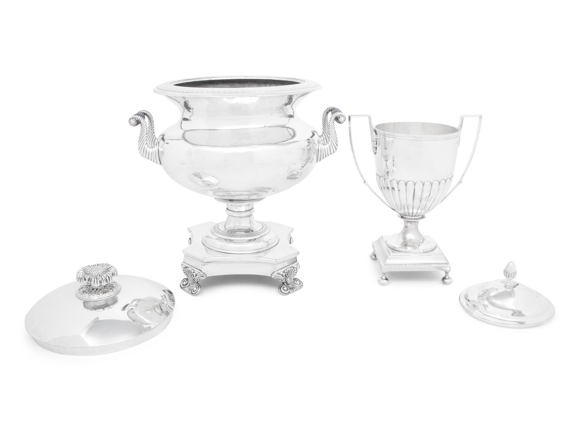 A George III Silver Tea Urn