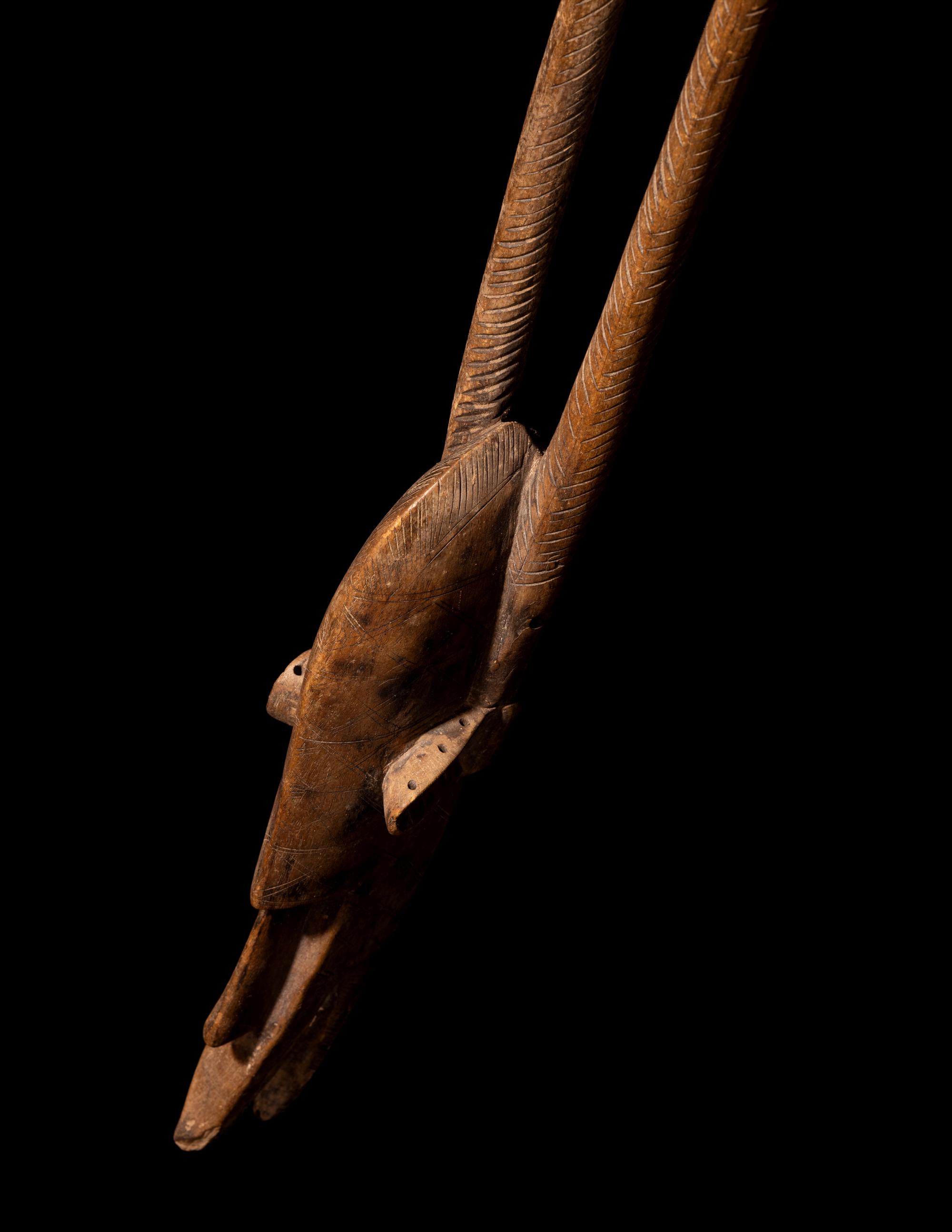 A Bamana Wood Antelope (Chiwara)
