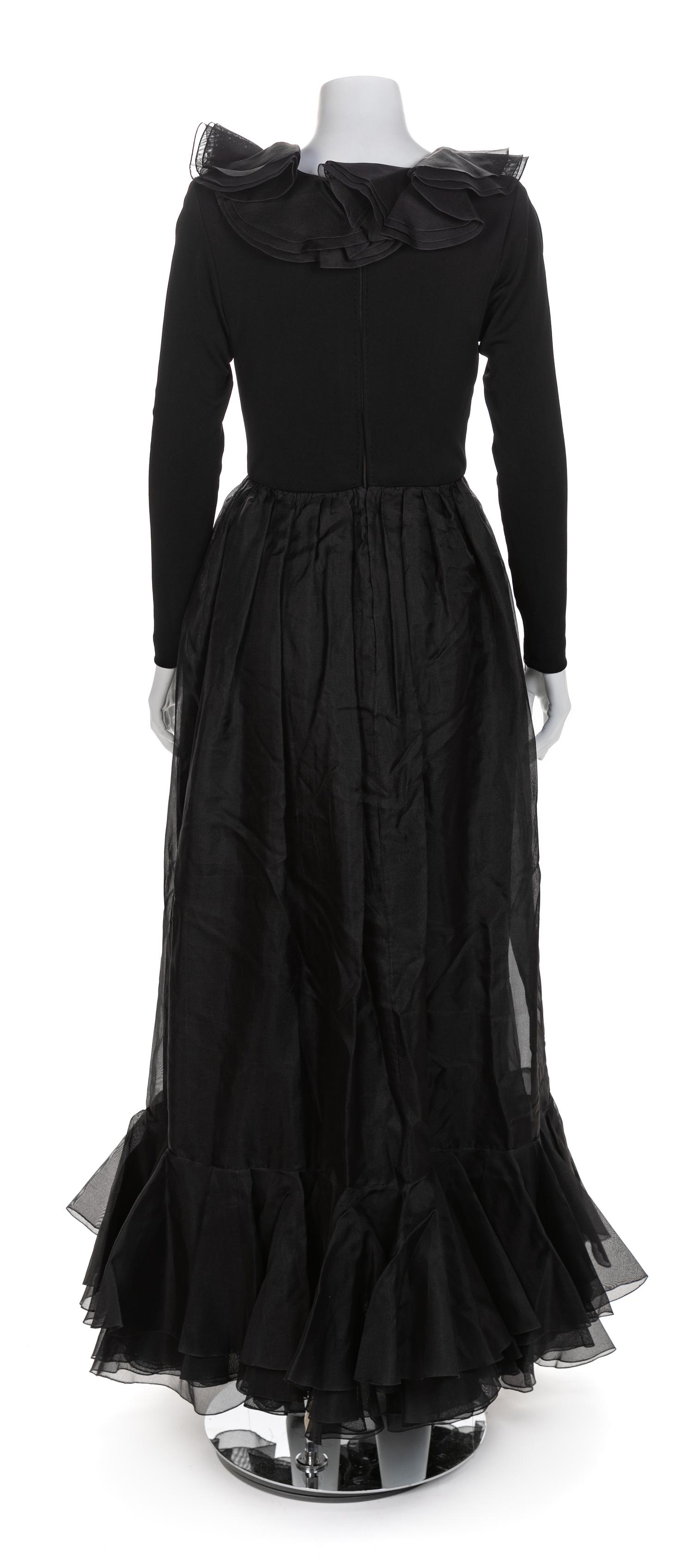 A Bob Mackie and Ray Aghayan Black Gown, 1980-90s