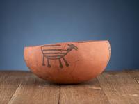 Pinedale Black-on-Red and St. Johns Polychrome Pottery Bowls