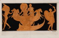 A Group of Eight Hand-Colored Engravings of Vase Designs