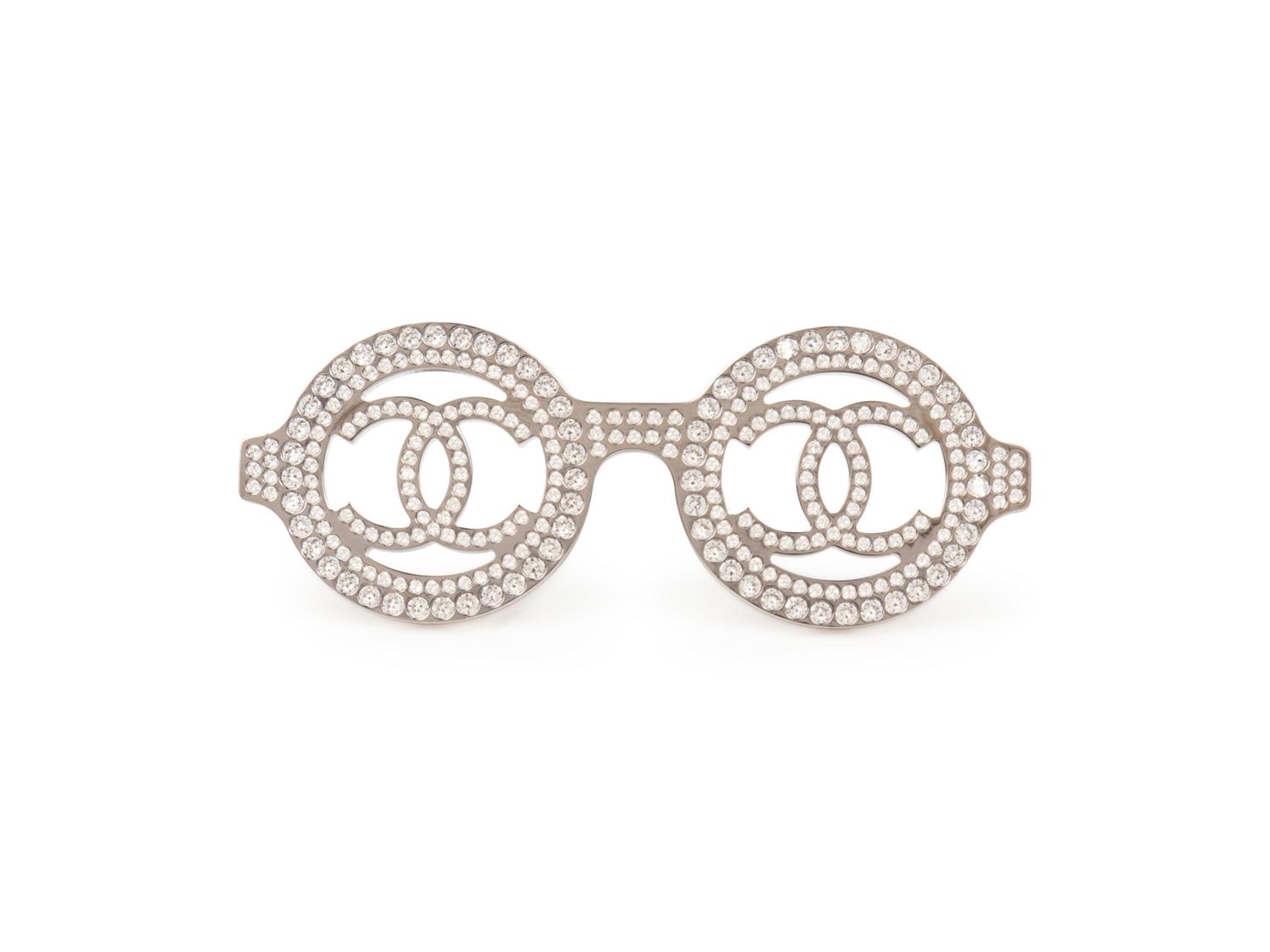 Chanel Eyeglass-Shaped Brooch, 2017