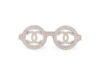 Chanel Eyeglass-Shaped Brooch, 2017