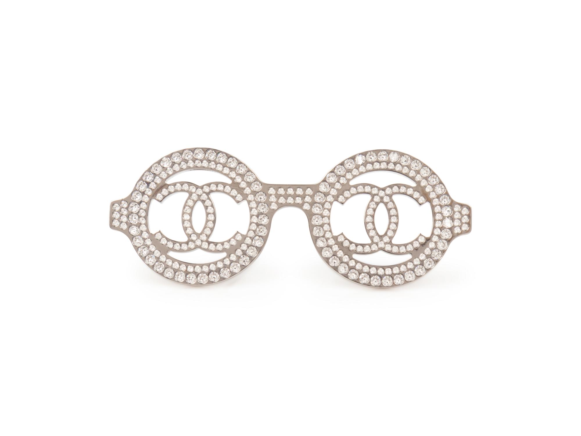 Chanel Eyeglass-Shaped Brooch, 2017