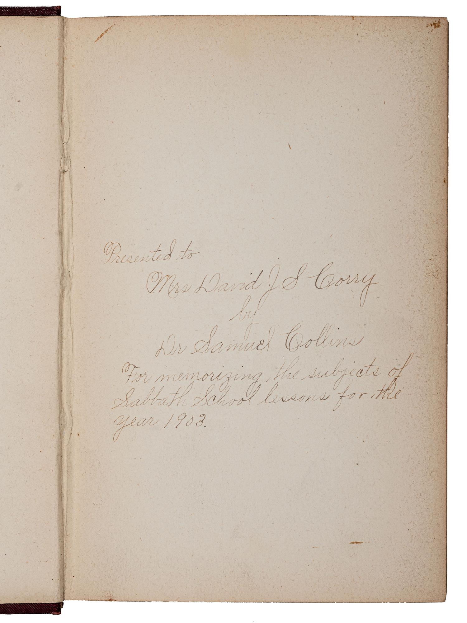 [CIVIL RIGHTS]. COLLINS, Jane S. Free at Last . Pittsburgh, PA: Murdoch, Kerr & Co., Inc., 1896.