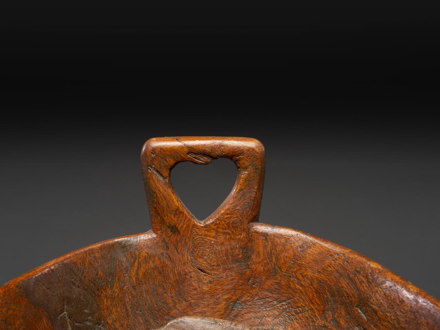 A Burlwood Scoop and Bowl