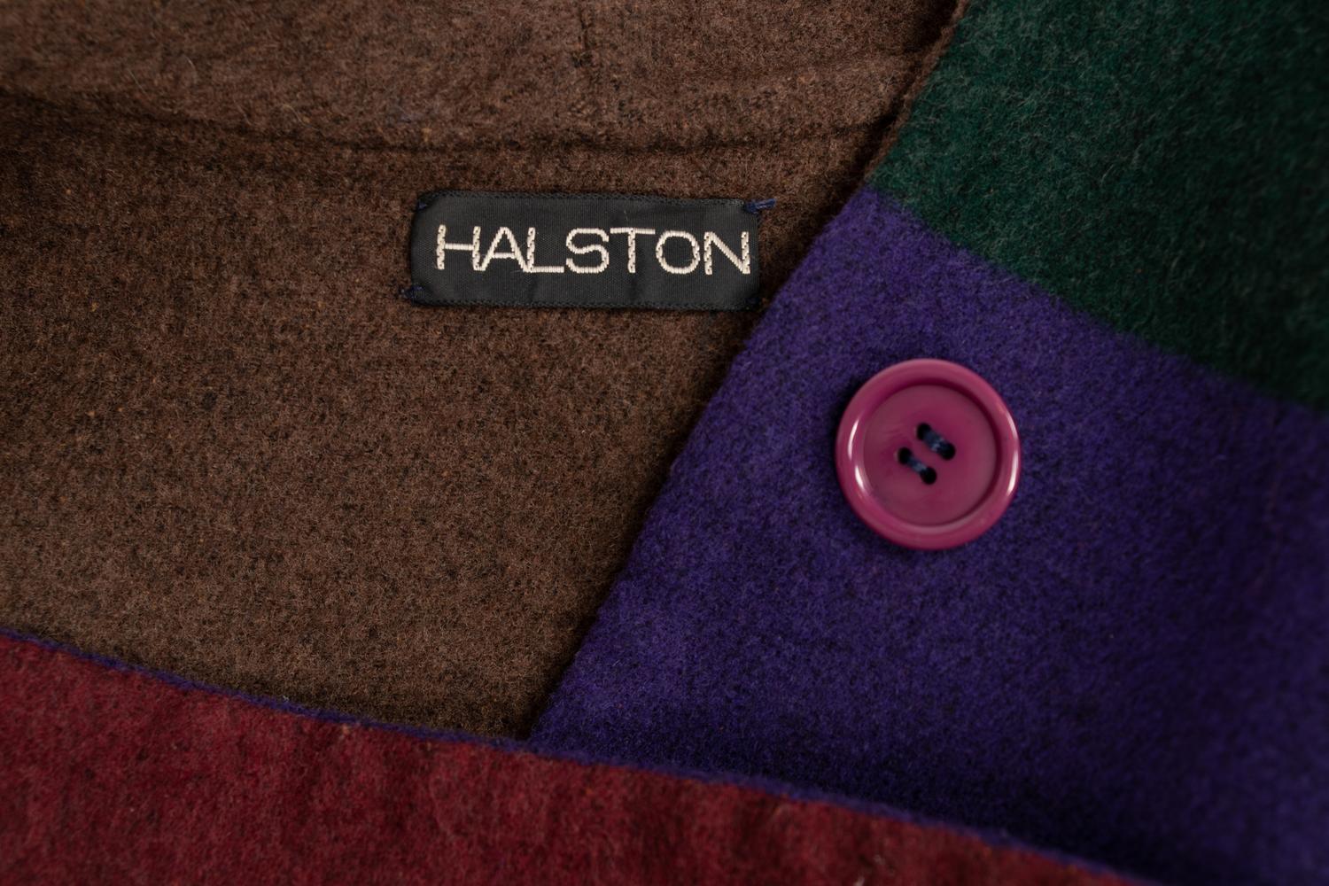 Halston Color Blocked Cape, 1981