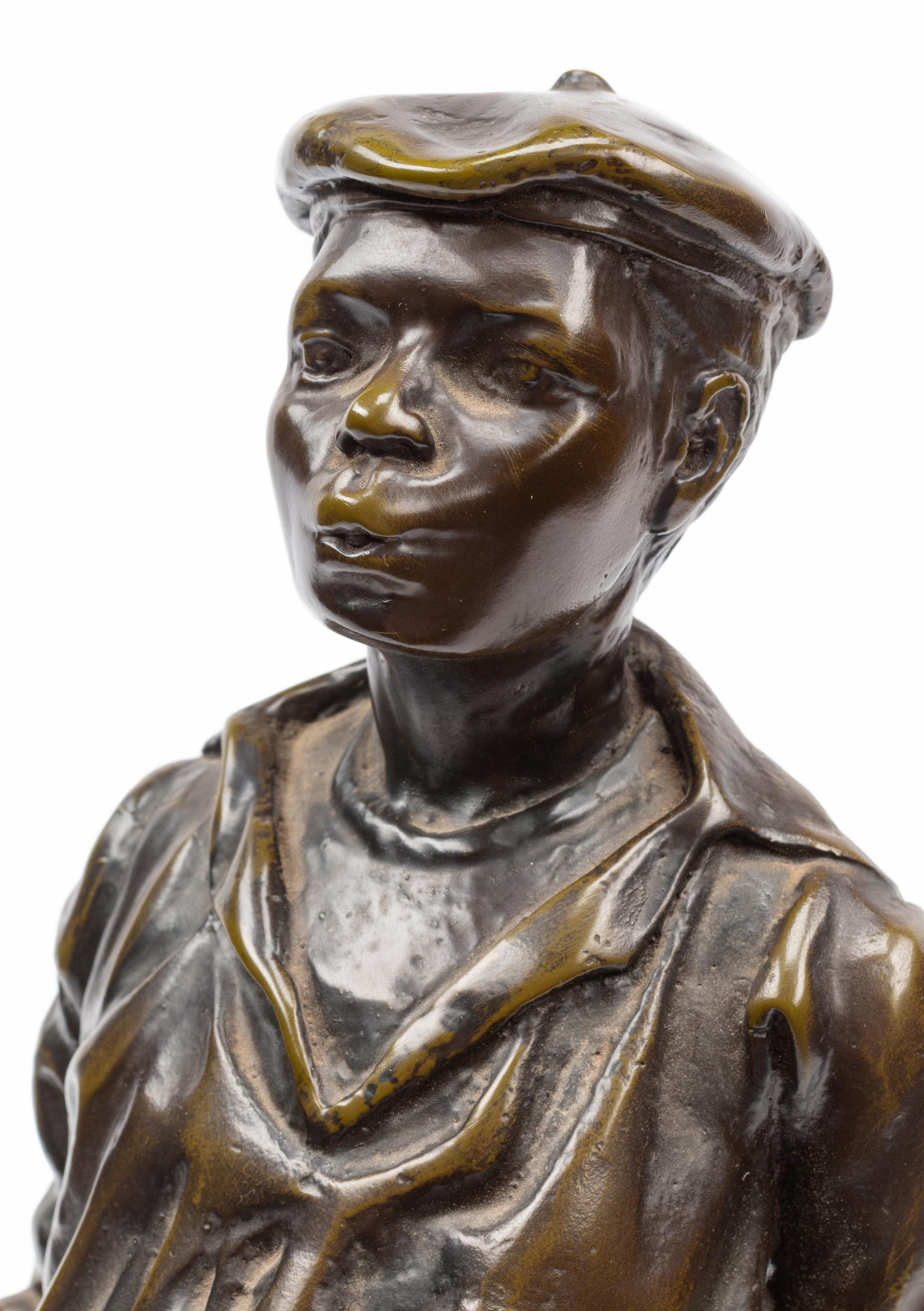 A French Patinated Bronze Figure After Moreau