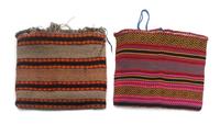 Four Native-Made Storage Bags Length of largest 24 inches.