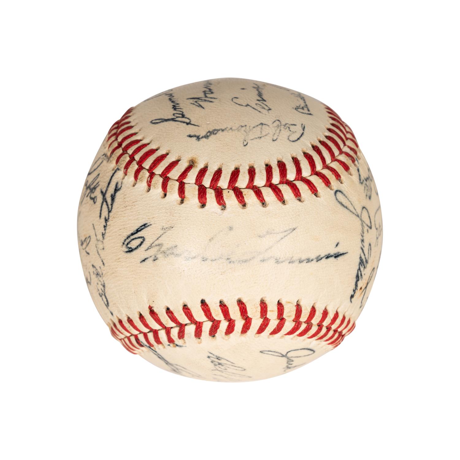 A Group of Signed Autograph Baseballs and One Signed Autograph Softball,