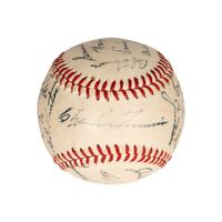 A Group of Signed Autograph Baseballs and One Signed Autograph Softball,