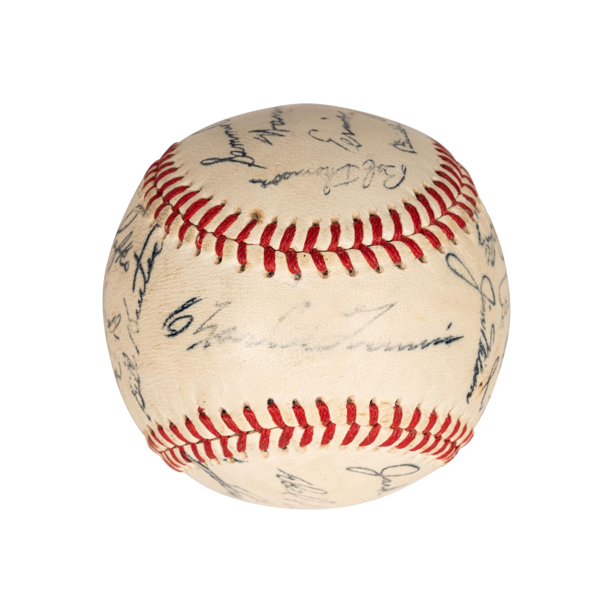 A Group of Signed Autograph Baseballs and One Signed Autograph Softball,