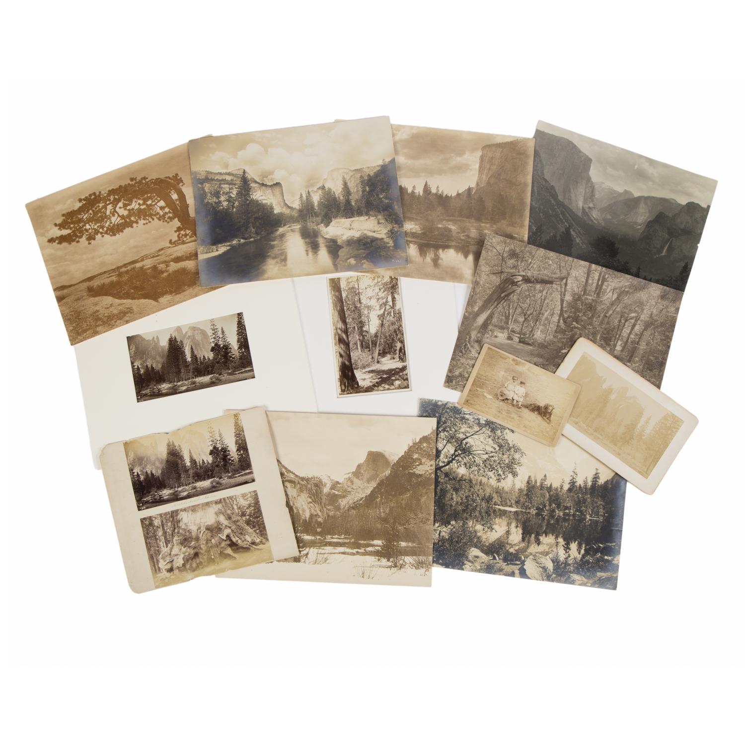 Fiske, George (1835-1918). A large archive of albumen photographs depicting various landmarks of the Yosemite Valley.