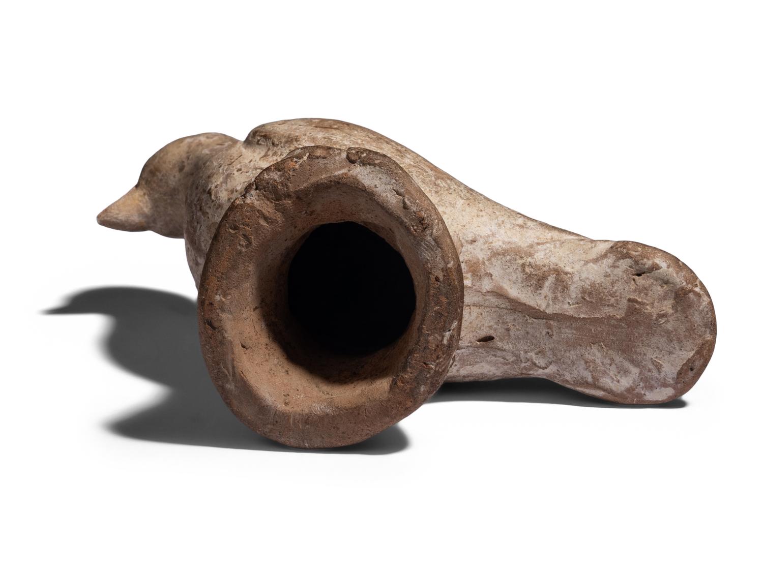 A Canosan Terracotta Bird and Two Whistles