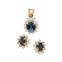 SAPPHIRE EARRINGS AND PENDANT