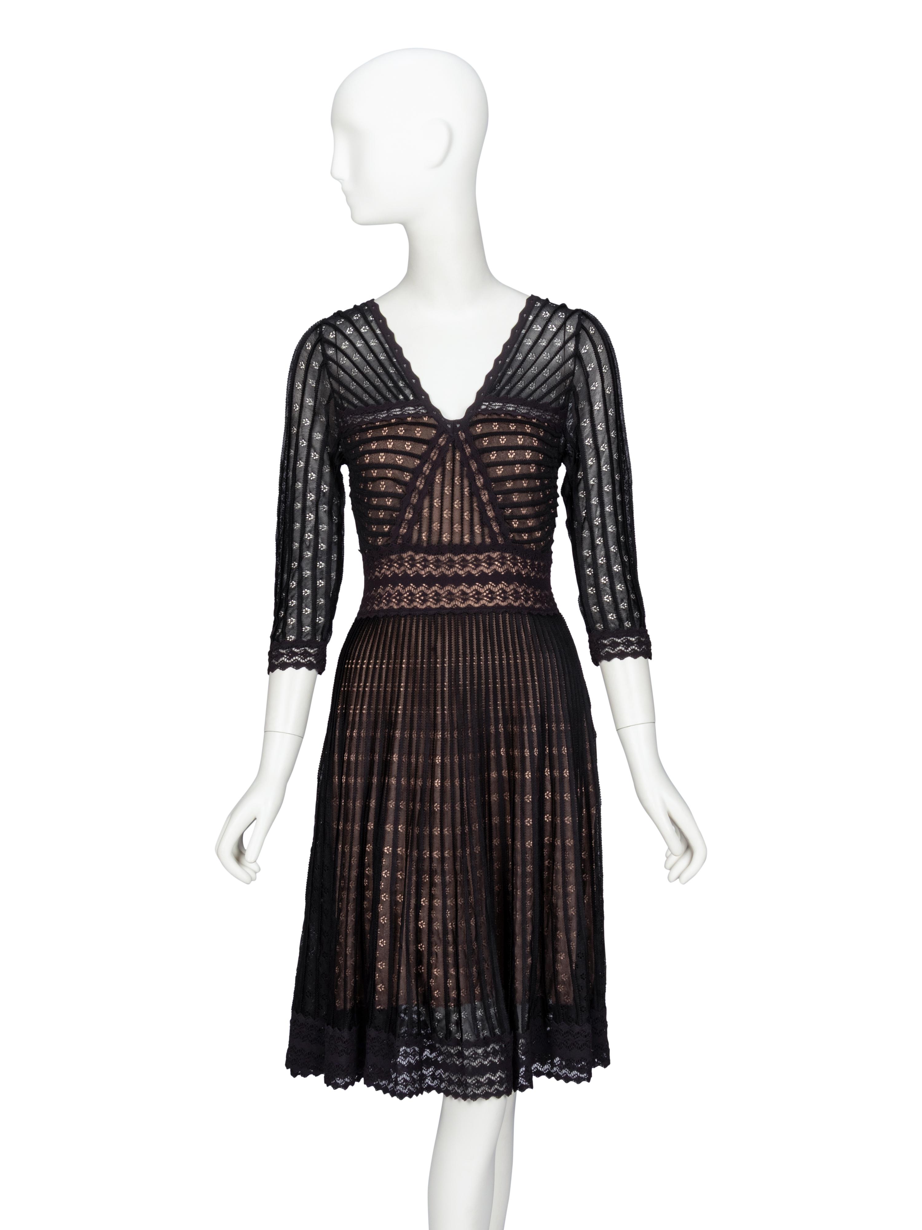 Christian Dior by John Galliano , Knit Lace Dress & Matching Skirt
