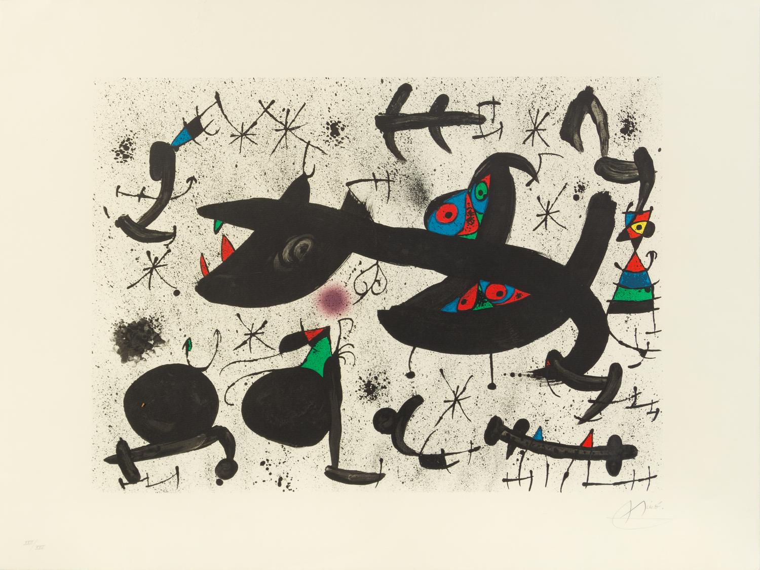 Joan Miró, (Spanish, 1893-1983), Untitled (pl. 10 from Homenatge a Joan Prats), 1971
