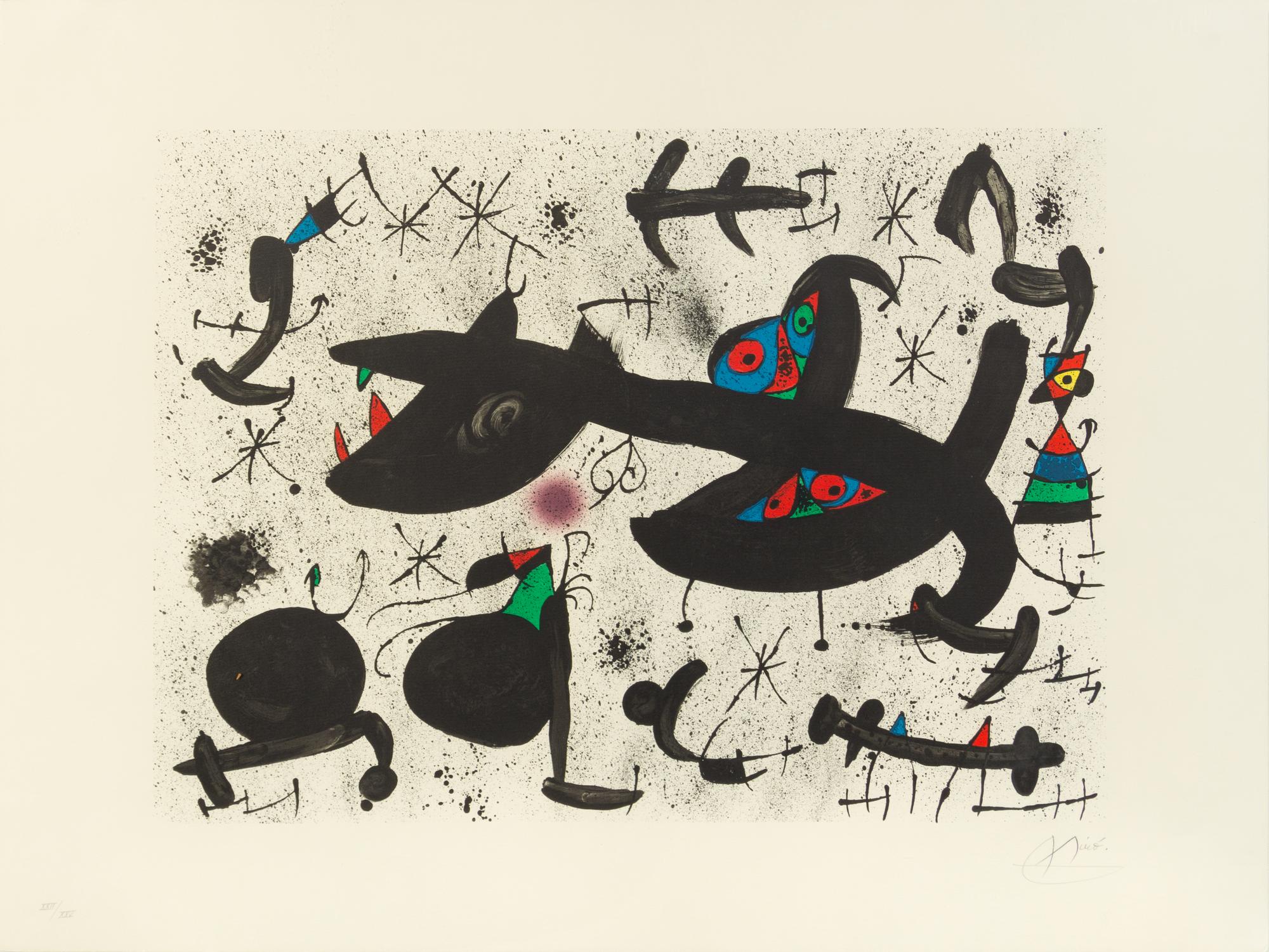 Joan Miró, (Spanish, 1893-1983), Untitled (pl. 10 from Homenatge a Joan Prats), 1971