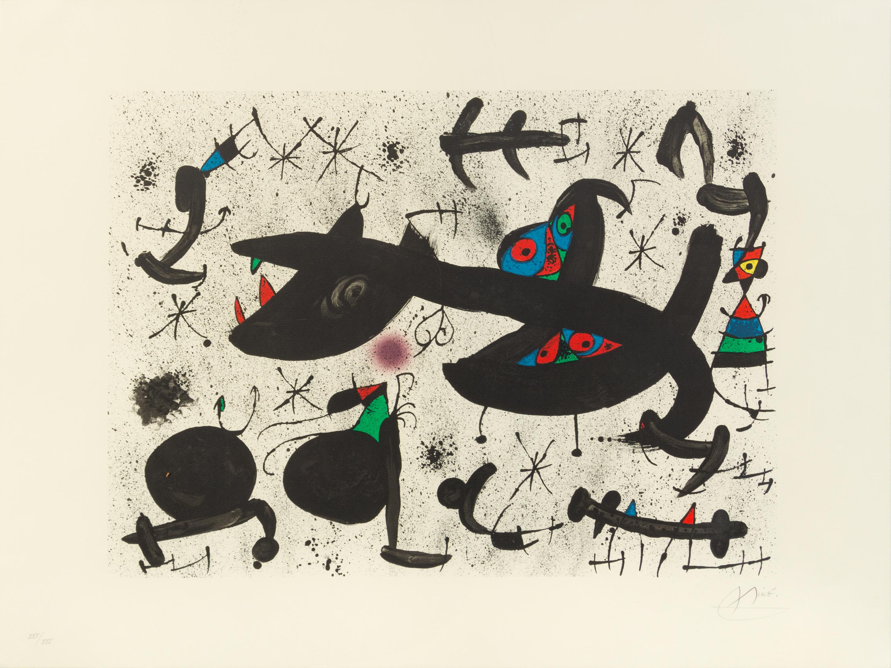 Joan Miró, (Spanish, 1893-1983), Untitled (pl. 10 from Homenatge a Joan Prats), 1971