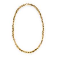 Yellow Gold Byzantine Chain Necklace