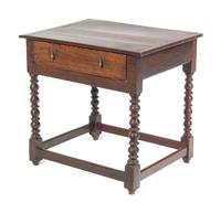 A William and Mary Oak Side Table