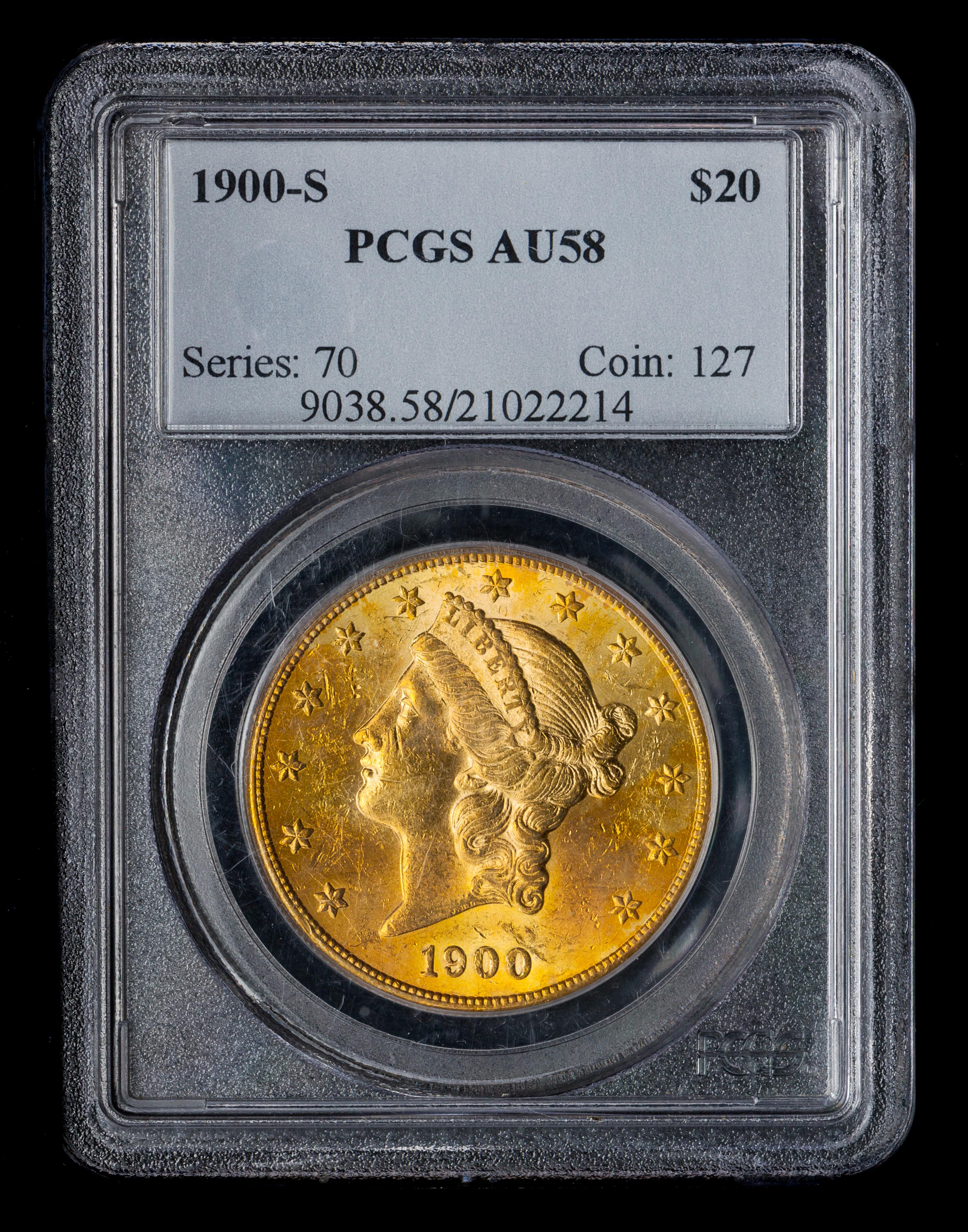 A United States 1900-S Liberty Head $20 Gold Coin