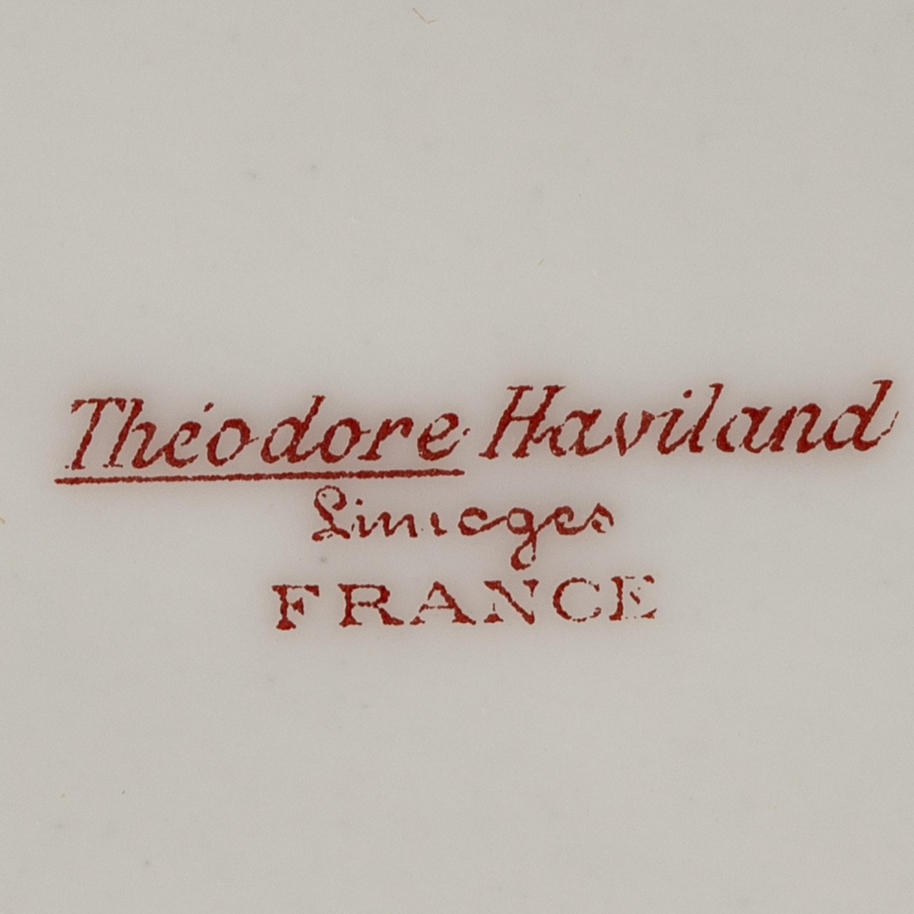 A Havilland-Limoges Porcelain Luncheon Service