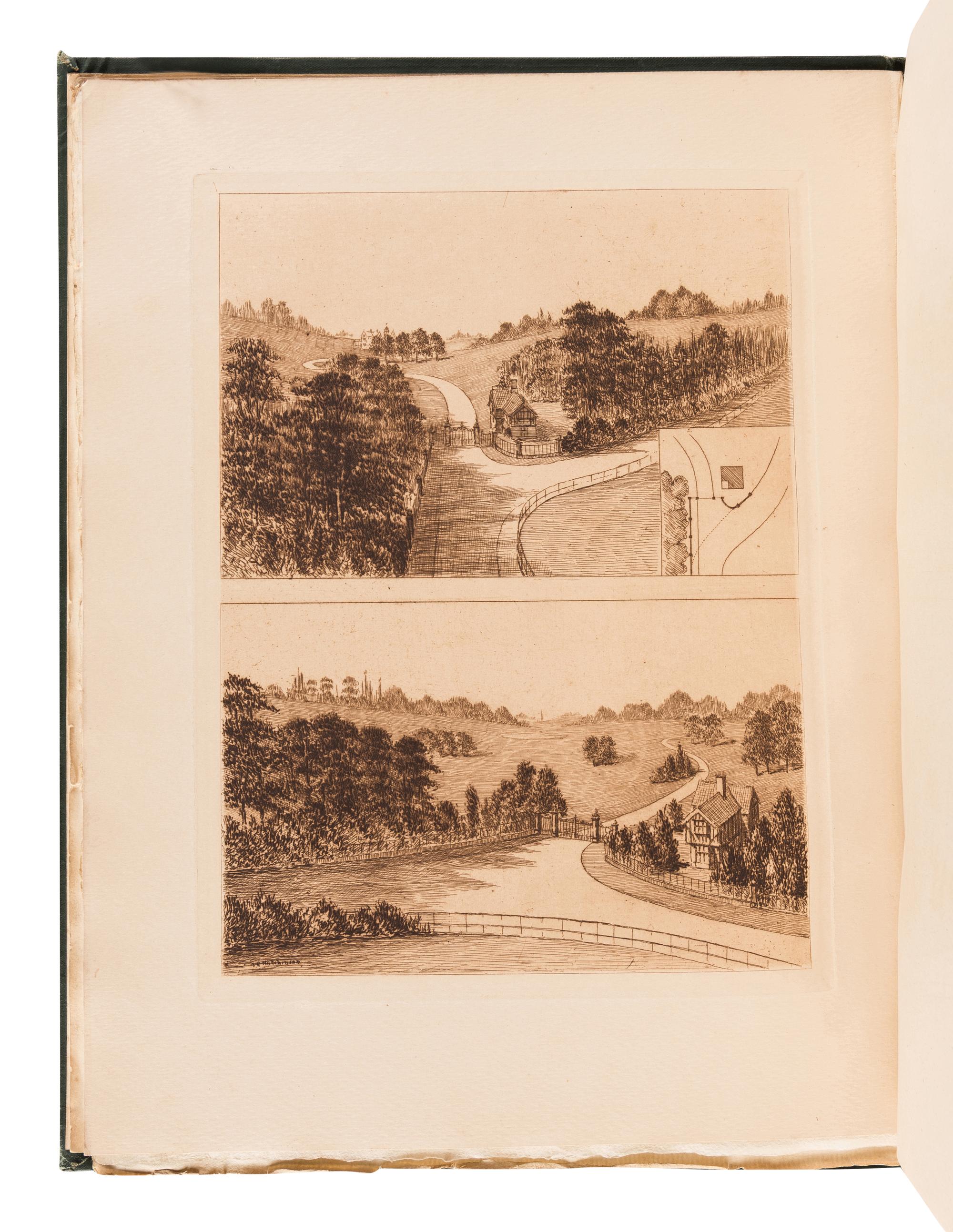 MILNER, Henry Ernest (1845-1906). The Art and Practice of Landscape Gardening . London: The Author and Simpkin, Marshall, Hamilton, Kent, and Co., Limited, 1890.
