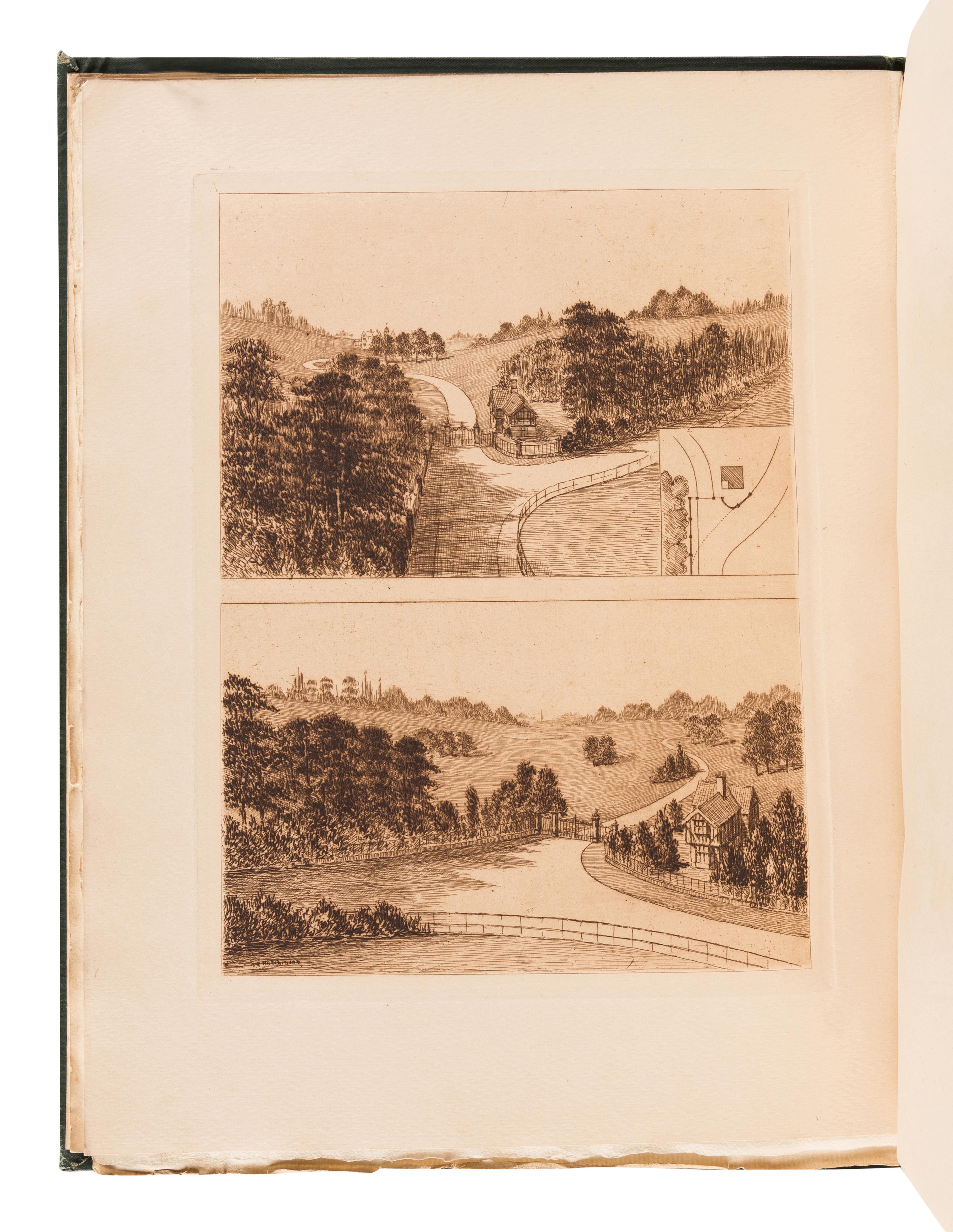 MILNER, Henry Ernest (1845-1906). The Art and Practice of Landscape Gardening . London: The Author and Simpkin, Marshall, Hamilton, Kent, and Co., Limited, 1890.