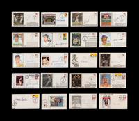 A Large Collection of Baseball Hall of Fame Signed Autograph Cachets (71)