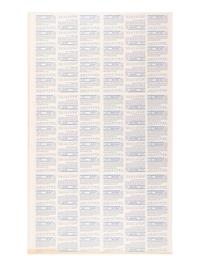 A Group of Five Uncut Sheets of 1980 Baseball Immortals and Home Run Legends Baseball Cards