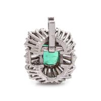 EMERALD AND DIAMOND CONVERTIBLE RING/PENDANT