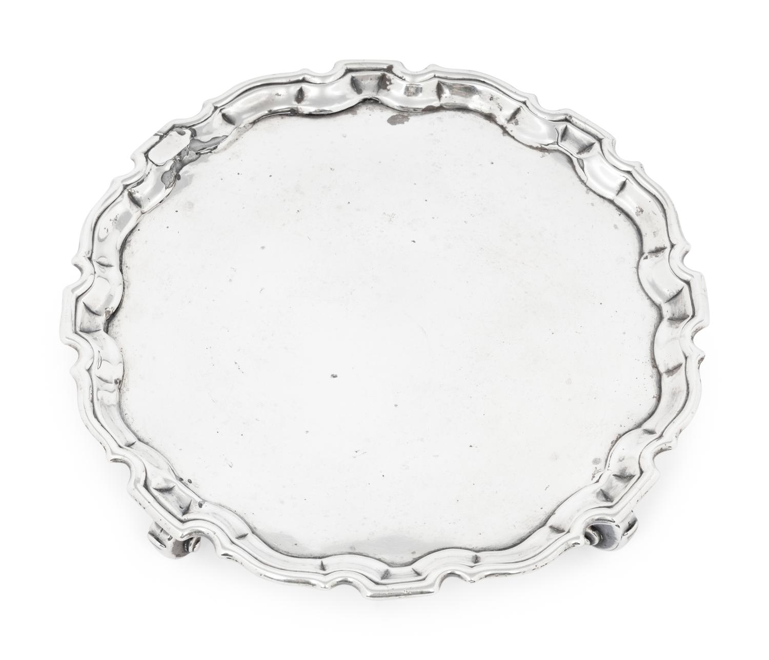Two George II Silver Salvers